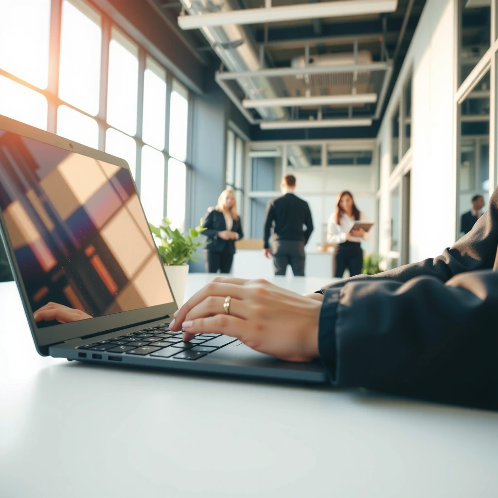 Registrierungsprozess auf dem Laptop