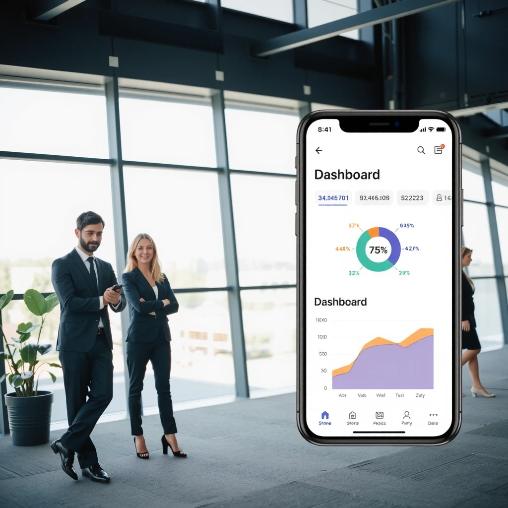 App Benutzeroberfläche Dashboard
