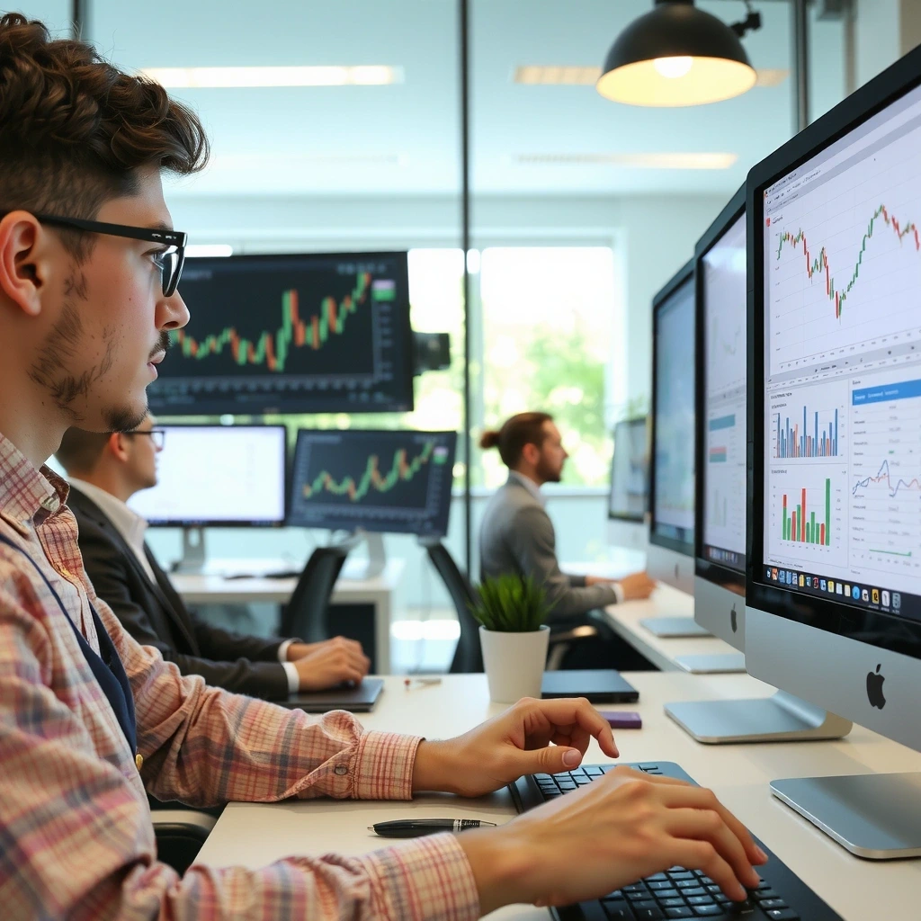 Analyst bei der Arbeit