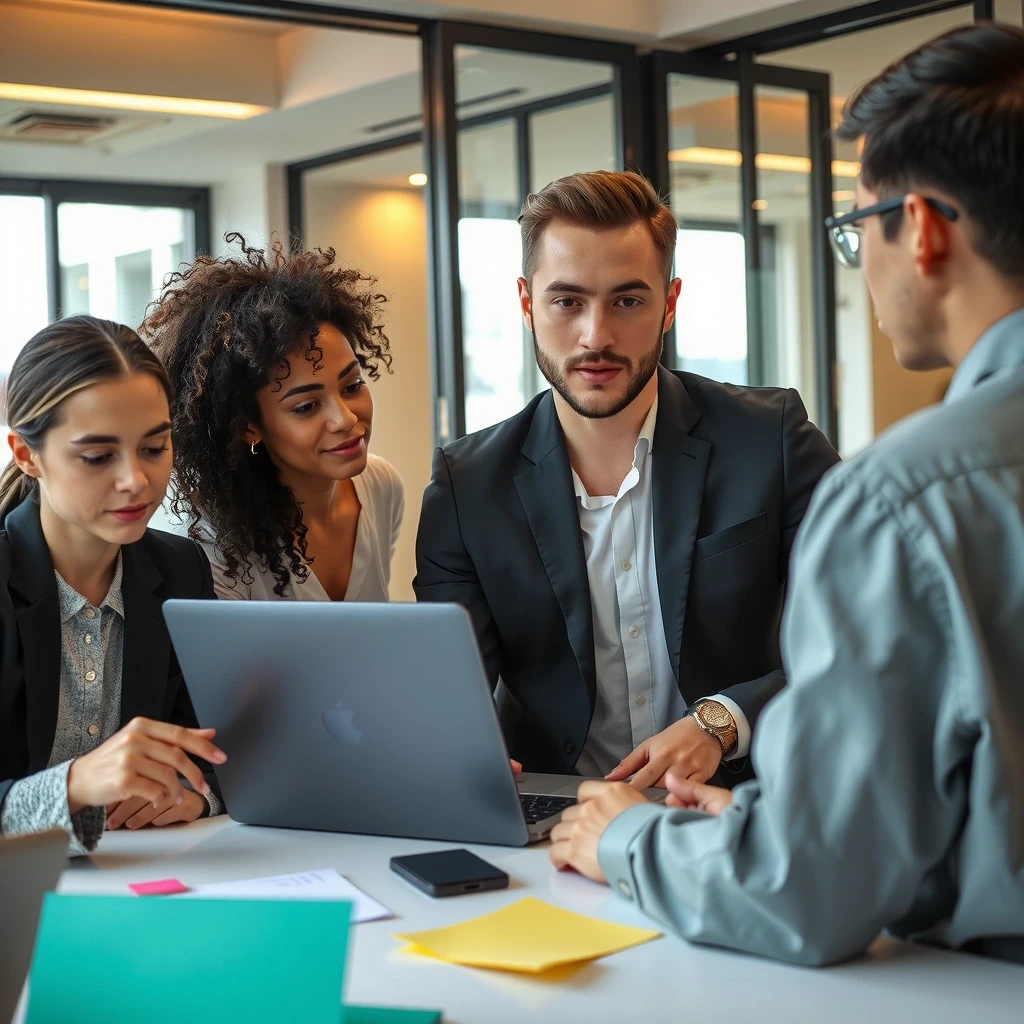 Gründungsteam bei der Arbeit